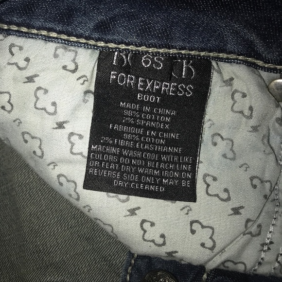 Express Rerock Bootcut Jeans - Picture 4 of 5